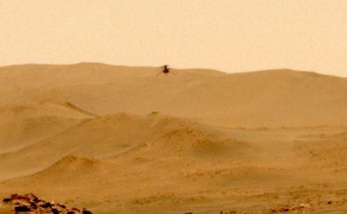 Марсианский вертолет Ingenuity переместился на новую площадку в ходе пятого испытательного полета